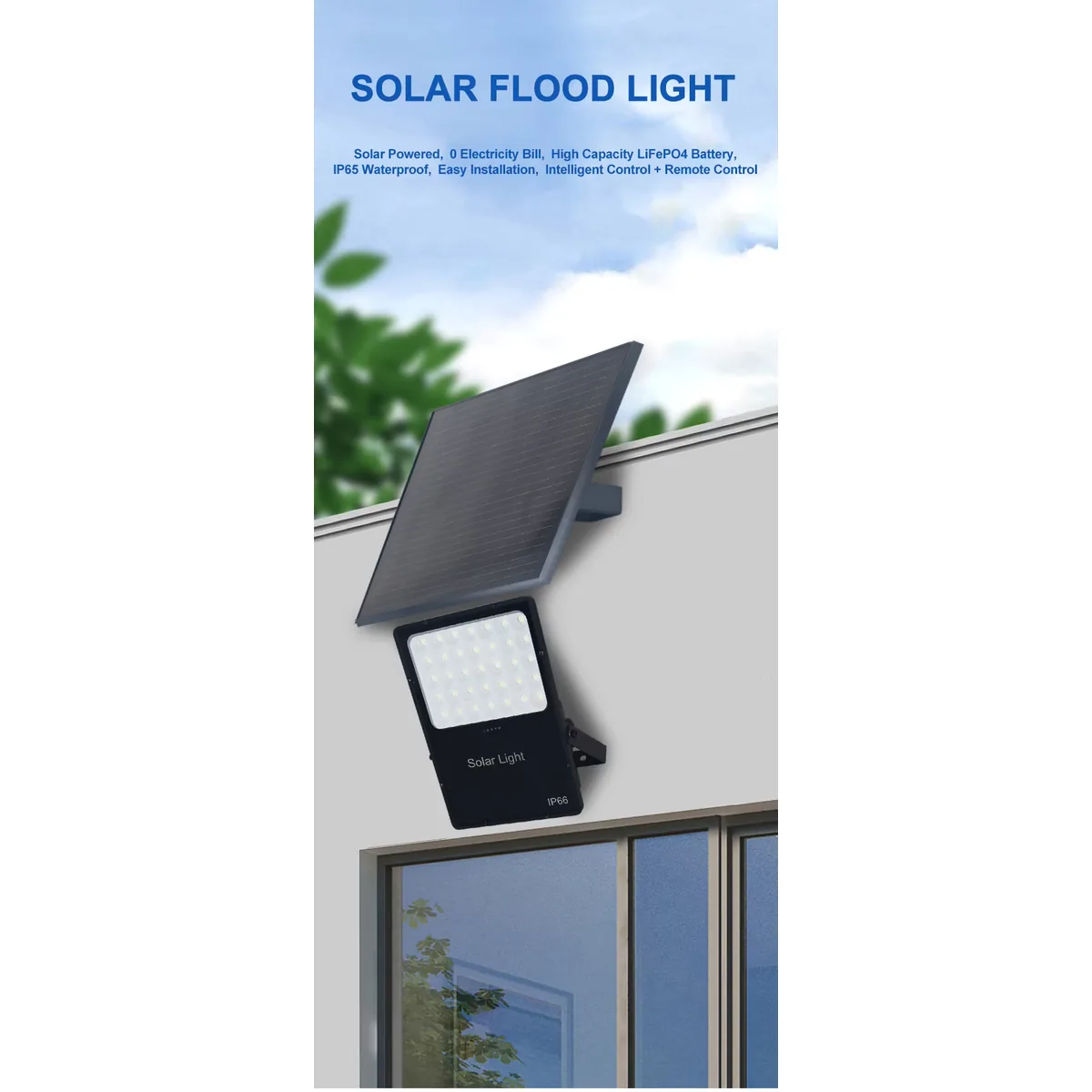 BW Series Solar Flood Light — product detail 1/10 · solar street light